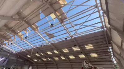 accidente laboral en cancha Ambrosio Estévez