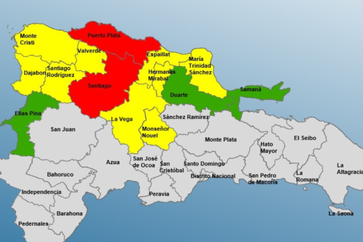 Alerta roja COE Puerto Plata Santiago